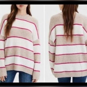 American Eagle Oversized Waffle Knit Top